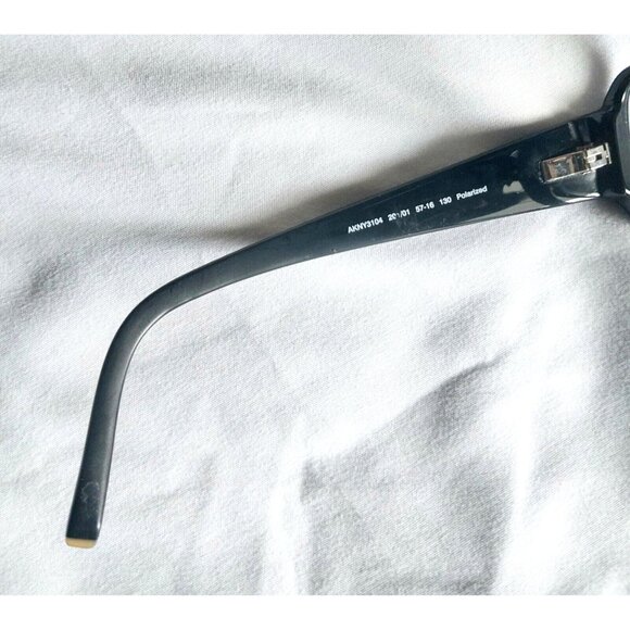 Anne Klein Eyeglass Frames Black Rectangle Rhinestone AKNY3104 57-16 130 - Picture 4 of 5